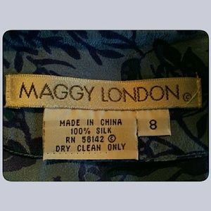 Maggie London Dresses - Maggie London 100% Silk Dress Blue Size 8 Maggie London Dresses - Maggie London 100% Silk Dress Blue Size 8